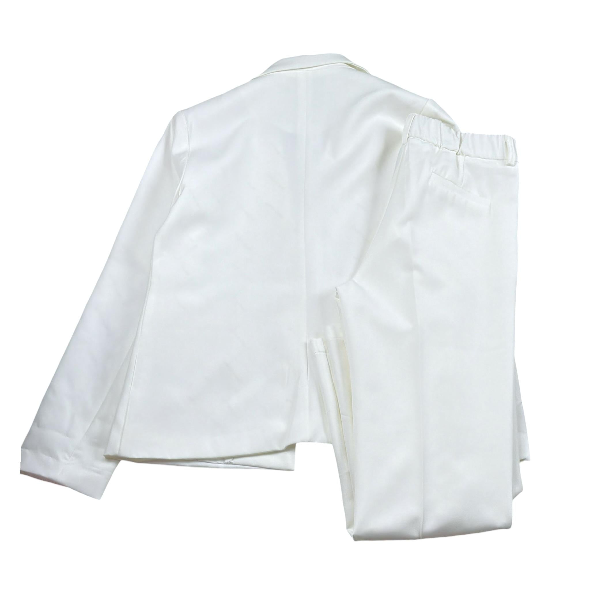 Manila Grace Completo 2 Pezzi Pantalone-Giacca per Bambina MG2021 BIANCO MANILA GRACE 