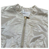 Miss Grant Giubbino Tinta Unita con Zip per Bambina MG1323 ORO MISS GRANT 