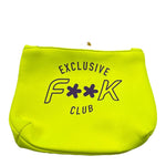 F**K Pochetta Tinta Unita con Logo per Bambina FA25M01AU80PK GIALLO FLUO F**K 