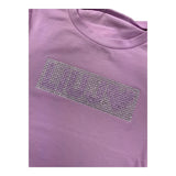 Liu Jo T-Shirt Tinta Unita con Brillantini per Bambina KA5095X LILLA LIU JO 