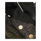 BALMAIN abito tinta unita con tulle Nero per Bambina 6RAA00 NERO BALMAIN 