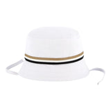 Boss Cappello Pescatore Tinta Unita con Logo per Neonato J51677 BIANCO BOSS 