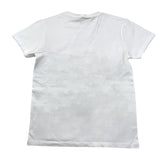 Daniele Alessandrini Rundhals-T-Shirt einfarbig mit Print weiß für Jungen