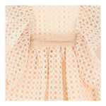 Abel & Lula Abito Tinta Unita Traforato per Neonata 5009 PESCA ABEL & LULA 