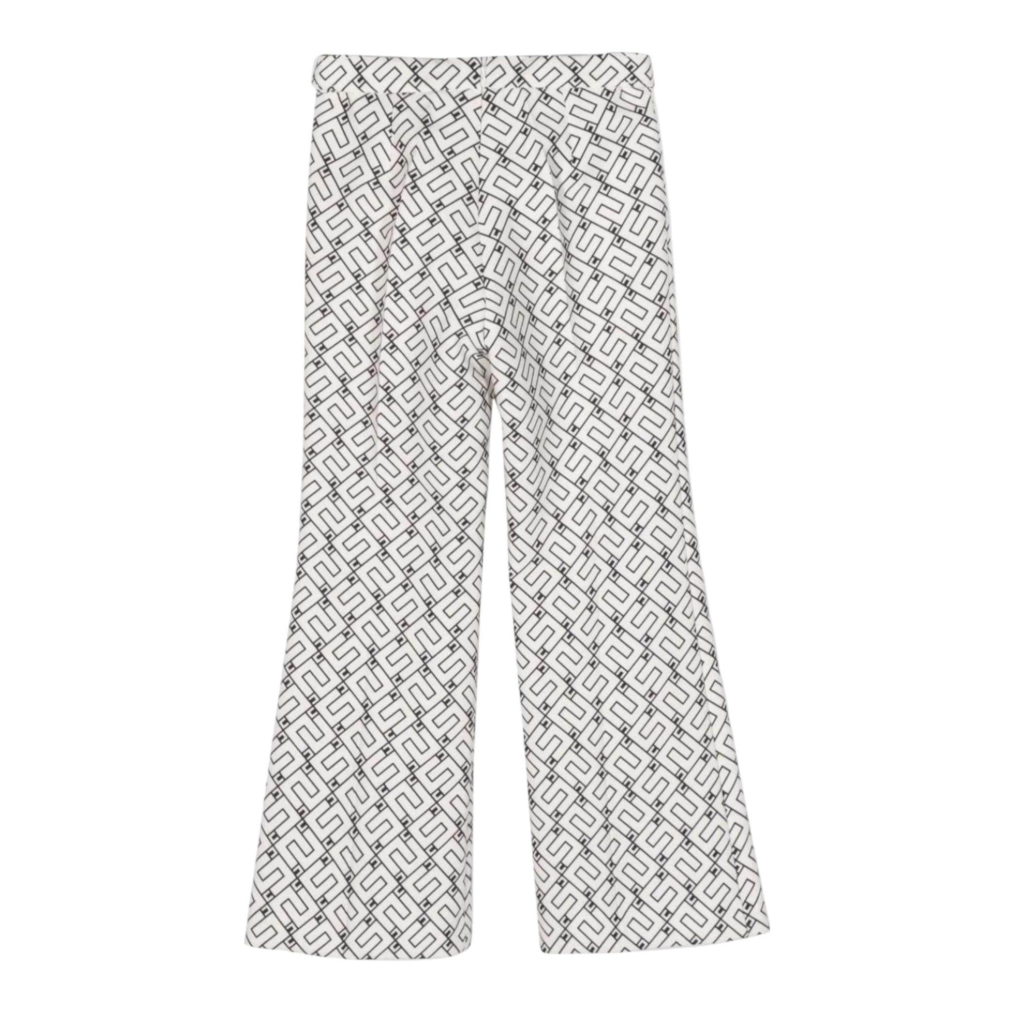 Elisabetta Franchi Pantalone tinta unita Stampe Logo Panna per Bambina EFPA192 PANNA ELISABETTA FRANCHI 