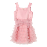 Twinset Abito Tinta Unita con Tulle per Neonata 251GJ2QS0 ROSA TWINSET 