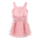 Twinset Abito Tinta Unita con Tulle per Neonata 251GJ2QS0 ROSA TWINSET 