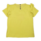 John Richmond T-Shirt Girocollo Tinta Unita con Stampa per Neonata RISP24037TS GIALLO JOHN RICHMOND 