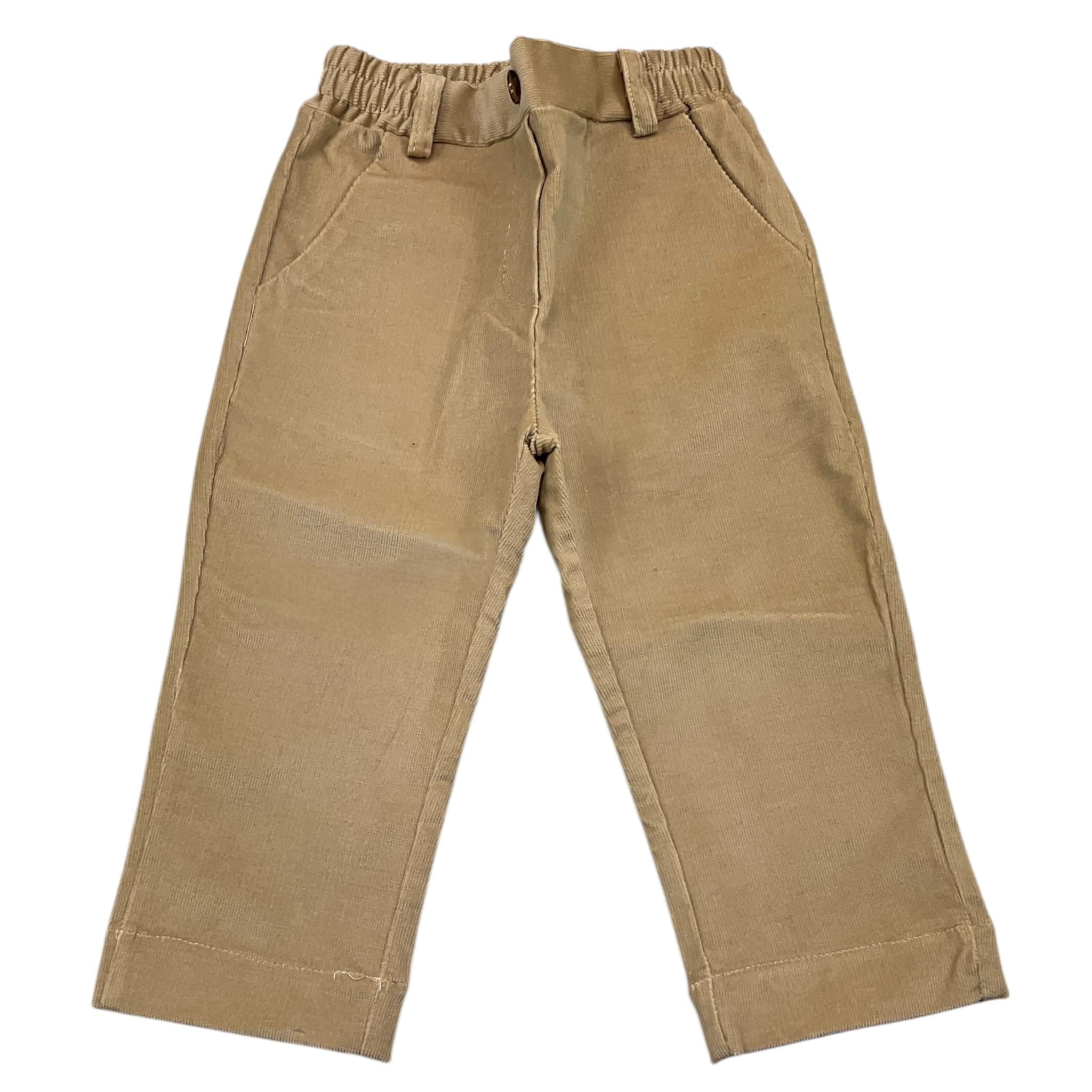 MANUEL RITZ pantalone tinta unita in camoscio con elastico in vita Beige per Neonato MR2264N BEIGE MANUEL RITZ 