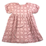 Zhoe &amp; Tobiah Einfarbiges Durchbrochenes Kleid Mit Rosa Stickerei Für Mädchen