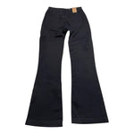 MET jeans tinta unita modello a zampa Nero per Bambina ME417 NERO MET 