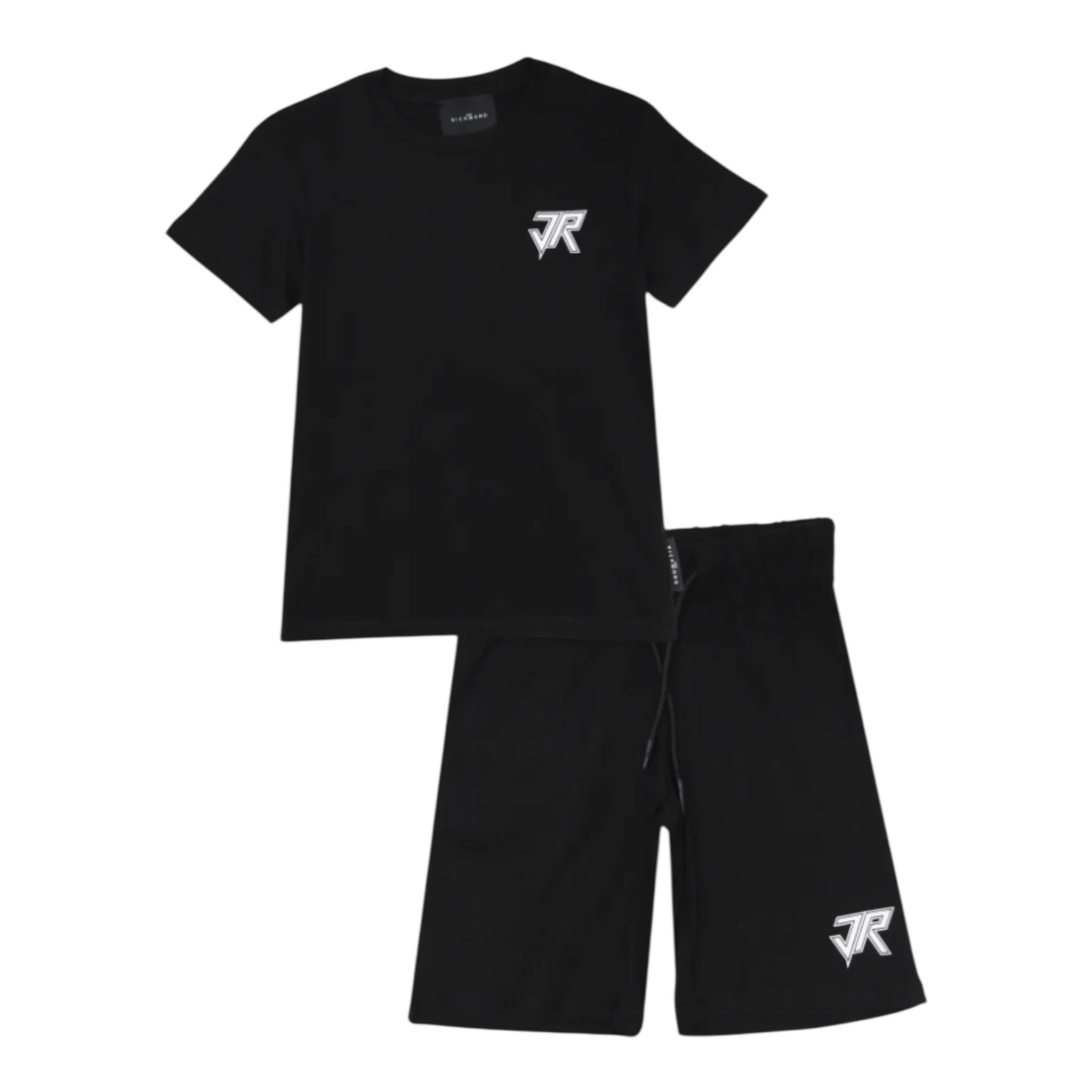 John Richmond Completo 2 Pezzi T-Shirt-Bermuda Tinta Unita per Bambino RBP25134CJXX NERO JOHN RICHMOND 