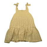 Wedoble Abito Giromanica Tinta Unita con Ricami per Neonata V2507304A GIALLO WEDOBLE 