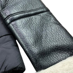 YES LONDON giubbino tinta unita in ecopelle modello e tessuto montone Nero per Bambino GIU1408 NERO YES LONDON 