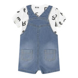 Mayoral Completo 2 Pezzi T-Shirt-Salopette Blu per Neonato 1622 BLU MAYORAL 