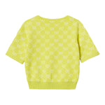 Twinset T-Shirt In Maglia Tinta Unita Logata per Bambina 251GJ3QX1X GIALLO TWINSET 