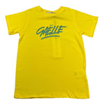 Gaelle T-Shirt Girocollo Tinta Unita con Stampa Logo per Bambina 2941T0155 GIALLO GAELLE 