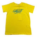 Gaelle T-Shirt Girocollo Tinta Unita con Stampa Logo per Bambina 2941T0155 GIALLO GAELLE 