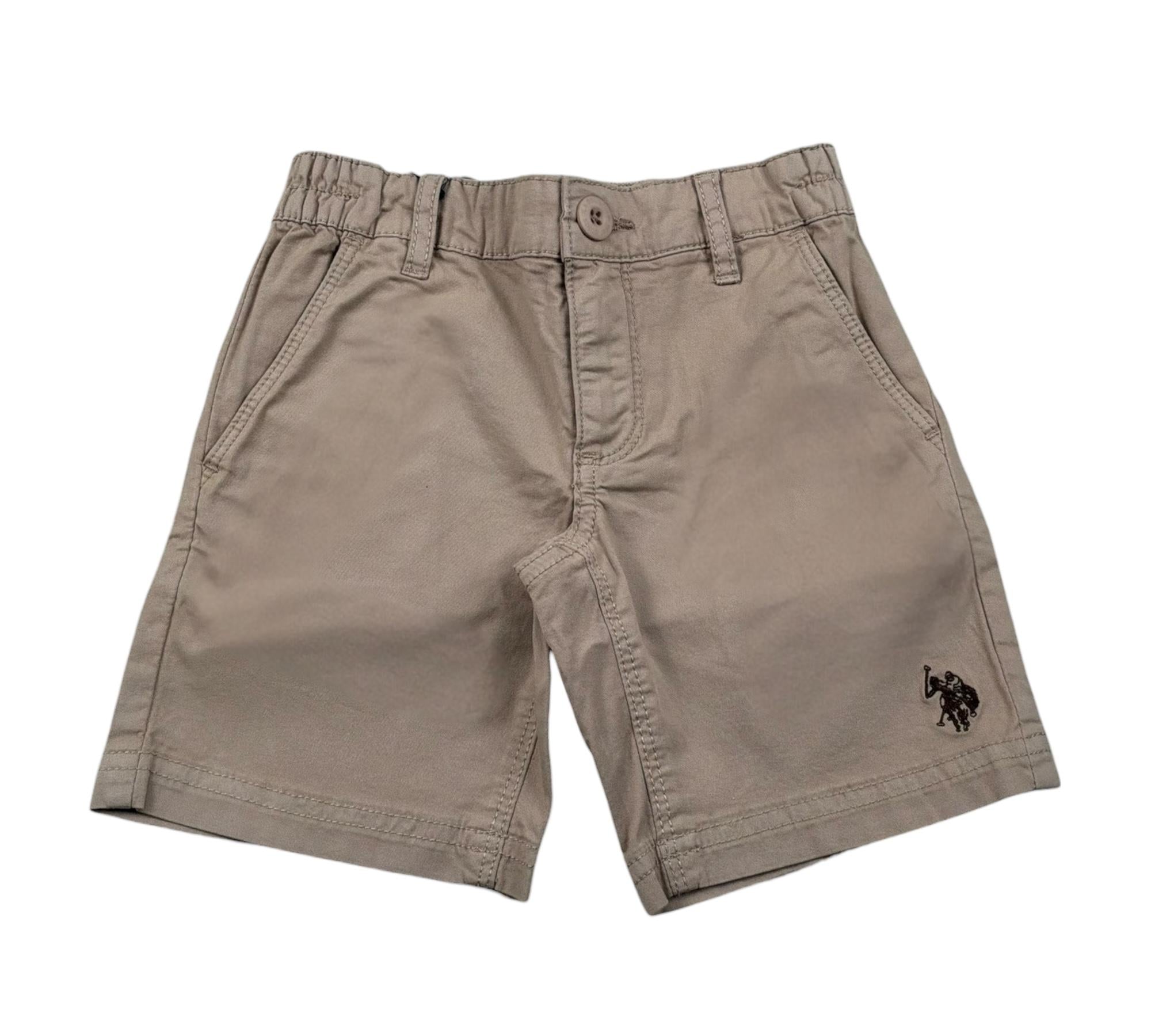 U.S. Polo Assn Bermuda Tinta Unita con Elastico In Vita per Bambino US41557 BEIGE U.S. POLO ASSN 