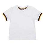 K-Way T-Shirt Tinta Unita Girocollo con Profili In Contrasto per Neonato K41319W BIANCO K-WAY 