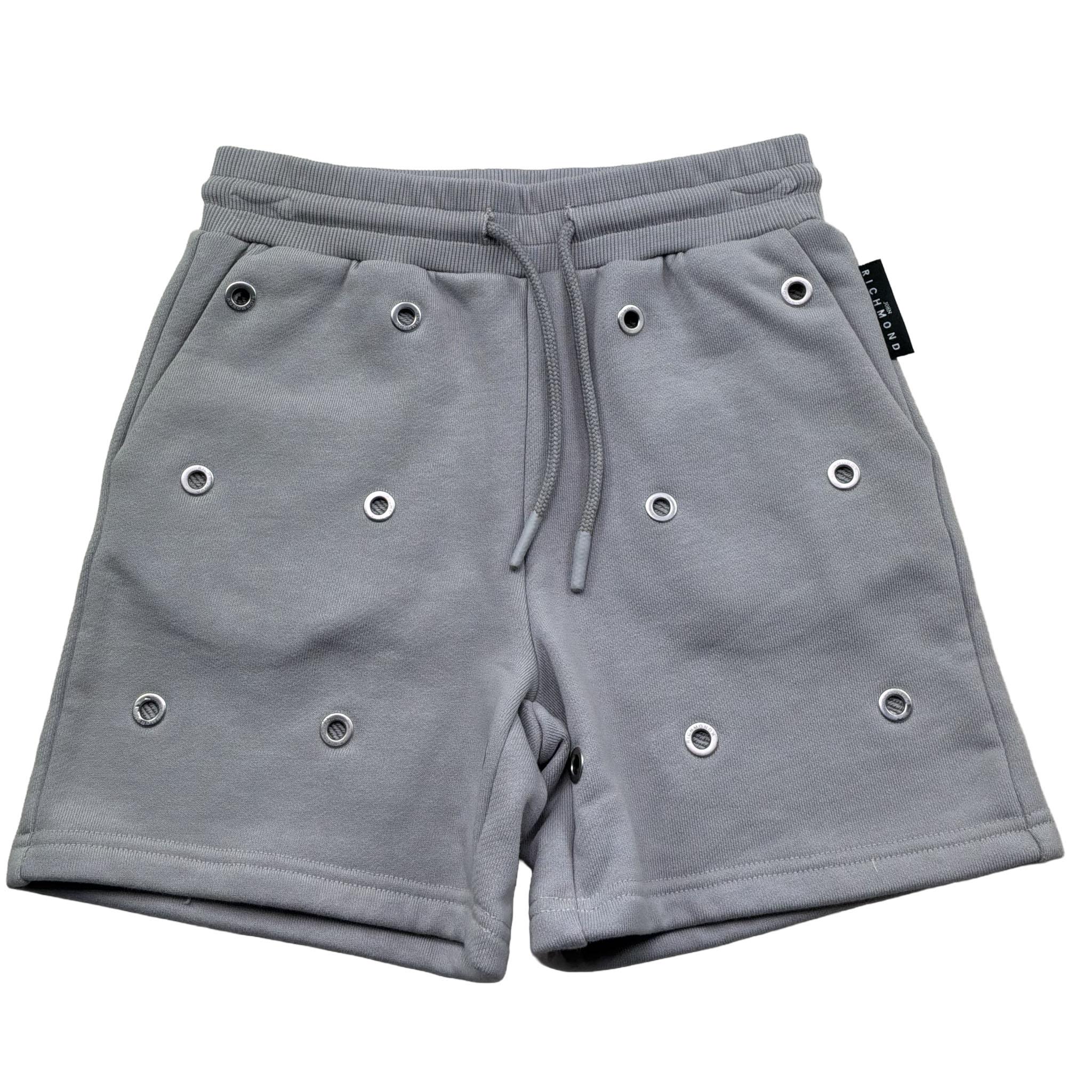 John Richmond Bermuda In Tuta Tinta Unita con Trafori per Bambino RBP26215BE GRIGIO JOHN RICHMOND 