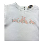 Trussardi T-Shirt Girocollo Tinta Unita con Logo per Neonata TIP26131TS BIANCO TRUSSARDI 