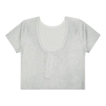 Liu Jo T-Shirt Girocollo Tinta Unita per Bambina GA5127X ARGENTO LIU JO 