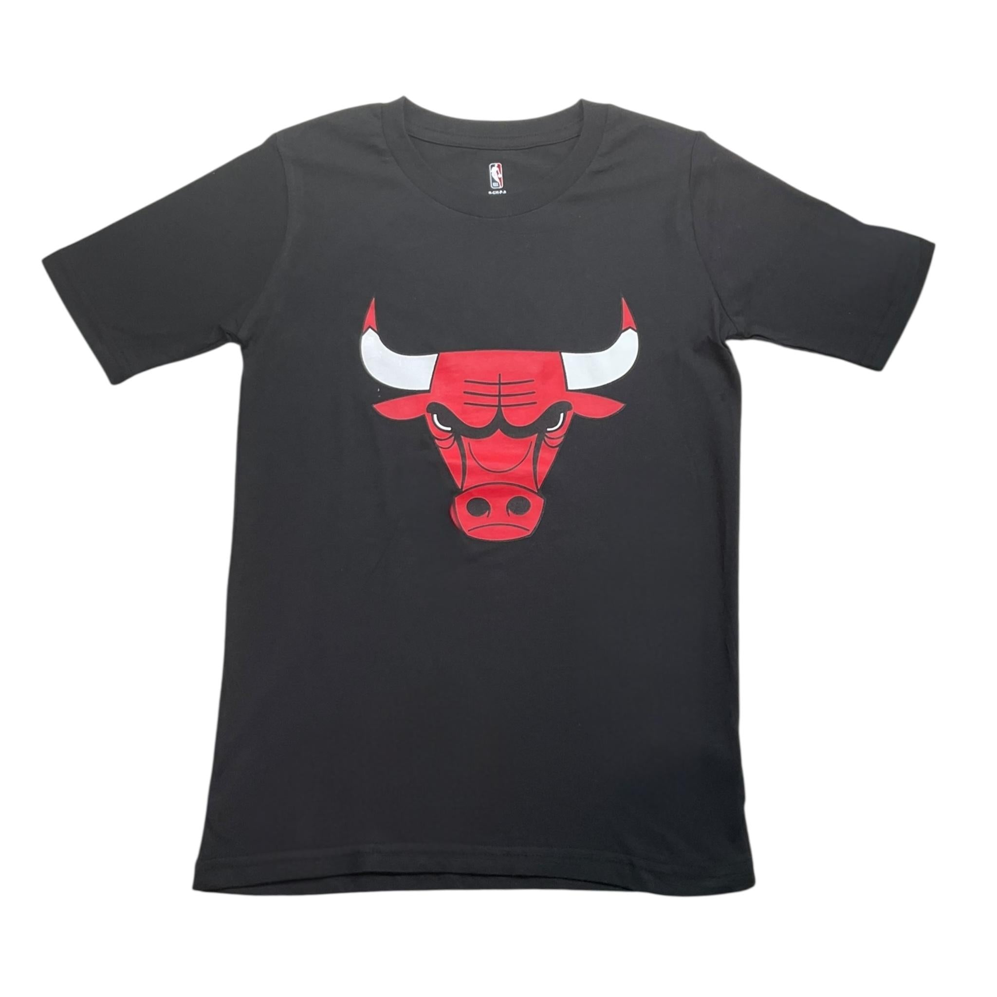NBA t-shirt girocollo tinta unita con stampa Nero per Bambino EK2B7MK00B01 NERO NBA 
