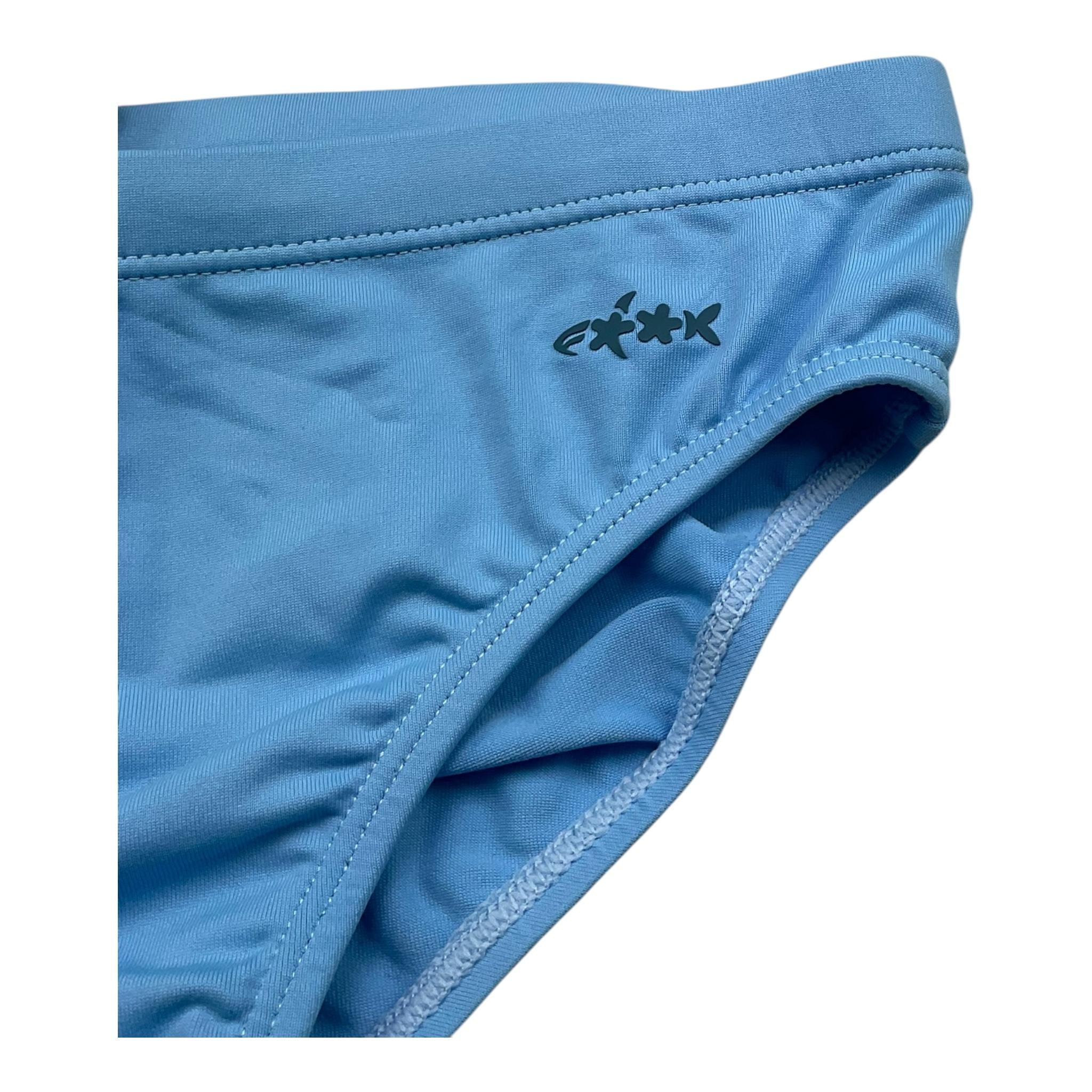 F**K Costume Mutandina Tinta Unita con Logo per Bambino FJ25J01SU20TQ AZZURRO F**K 