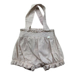 Le Bebe Pagliaccetto Tinta Unita con Ricami per Neonata LBG6390 BEIGE LE BEBE 