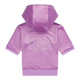 Juicy Couture Completo Felpa-Pantalone Tinta Unita con Brillantini per Bambina JBX6494 VIOLA JUICY COUTURE 