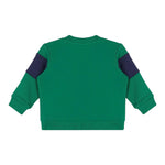 DOU DOU felpa chiusa con cappuccio e maniche in contrasto Verde per Neonato MUF05GXX VERDE DOU DOU 