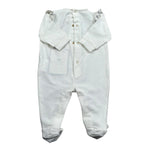 Elisabetta Franchi Tutina Manica Lunga Tinta Unita con Stampe per Neonata ENTU51 BIANCO ELISABETTA FRANCHI 