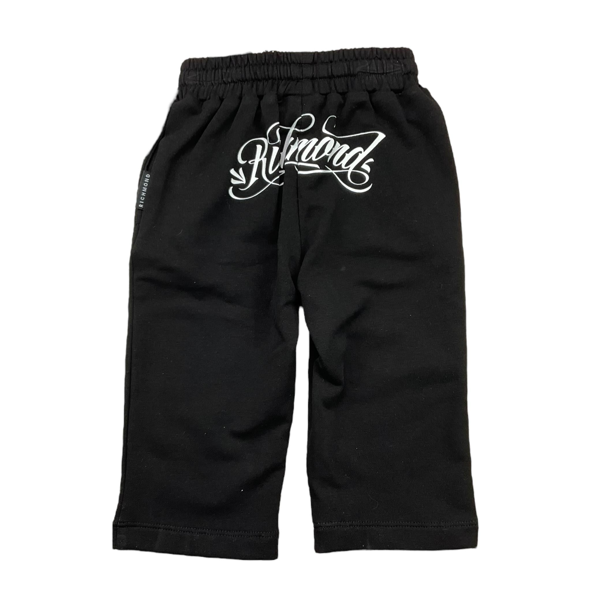 JOHN RICHMOND pantalone tinta unita con elastico in vita Nero per Neonato RIA25037PA NERO JOHN RICHMOND 