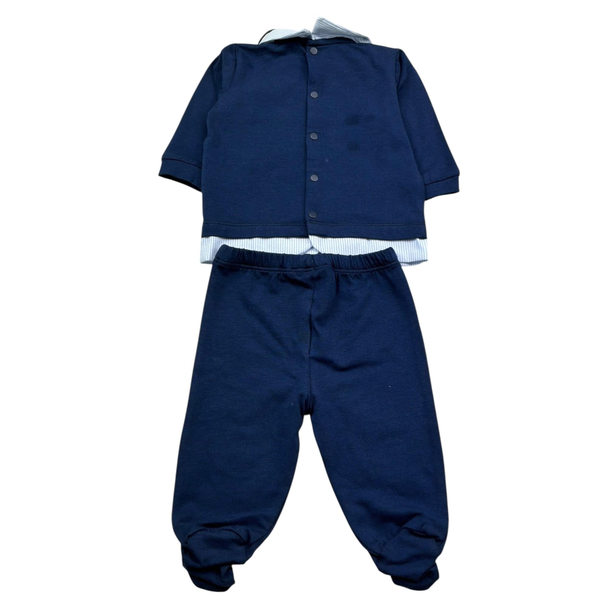 Cesare Paciotti Completo 2 Pezzi Shirt-Ghettina Tinta Unita per Neonato CPP5101N BLU CESARE PACIOTTI 