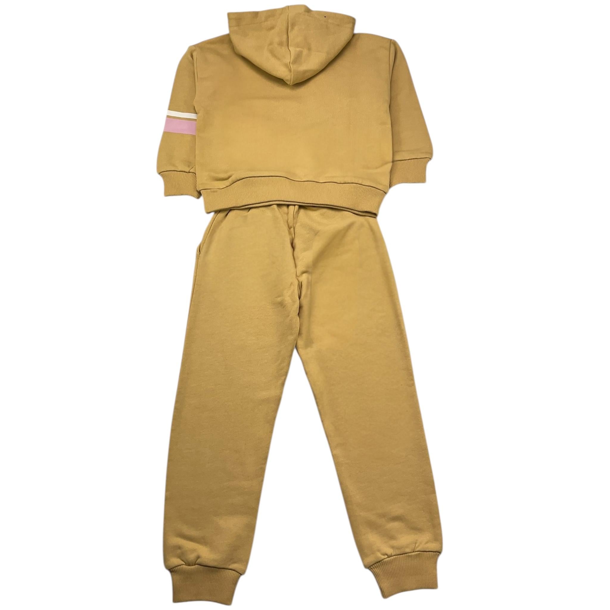 GAELLE completo 2 pezzi felpa-pantalone tinta unita Sabbia per Bambina 2741T00525X SABBIA GAELLE 