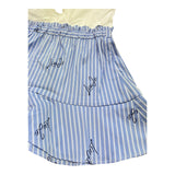 Liu Jo Abito Bicolore con Fantasia A Righe per Neonata KA5049NX BIANCO/AZZURRO LIU JO 