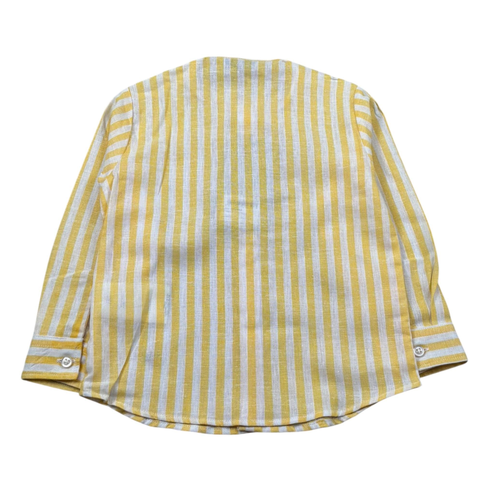 Manuel Ritz Camicia Manica Lunga Fantasia A Righe per Bambino MR2586 GIALLO MANUEL RITZ 