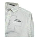 Daniele Alessandrini Camicia Manica Lunga Tinta Unita Stampa Fantasia per Bambino 1231C1439 BIANCO DANIELE ALESSANDRINI 