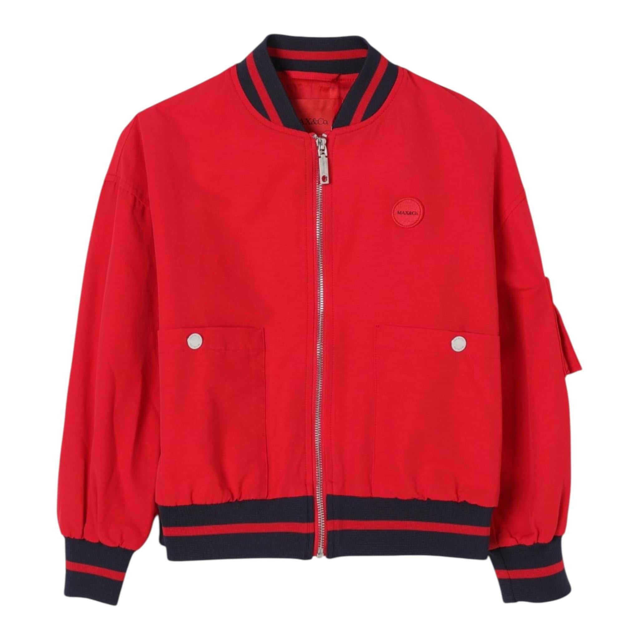 Max&Co. Giubbino Tinta Unita con Zip per Bambino MX0149 ROSSO MAX&Co. 