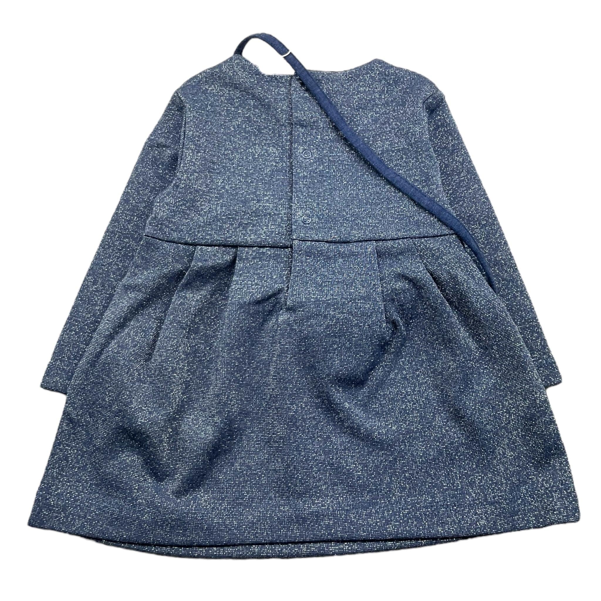 MAYORAL abito tinta unita con pochette girocollo Blu per Neonata 2915X BLU MAYORAL 