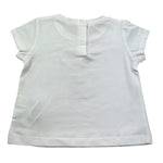 Liu Jo T-Shirt Girocollo Tinta Unita con Brillantini per Neonata HA5037 BIANCO LIU JO 