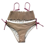 Saint Barth Costume 2 Pezzi Fascia-Mutandina Tinta Unita per Bambina TILLY ORO SAINT BARTH 