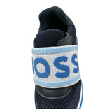 Boss Sneakers Tinta Unita con Logo per Bambino J52157J BLU BOSS 