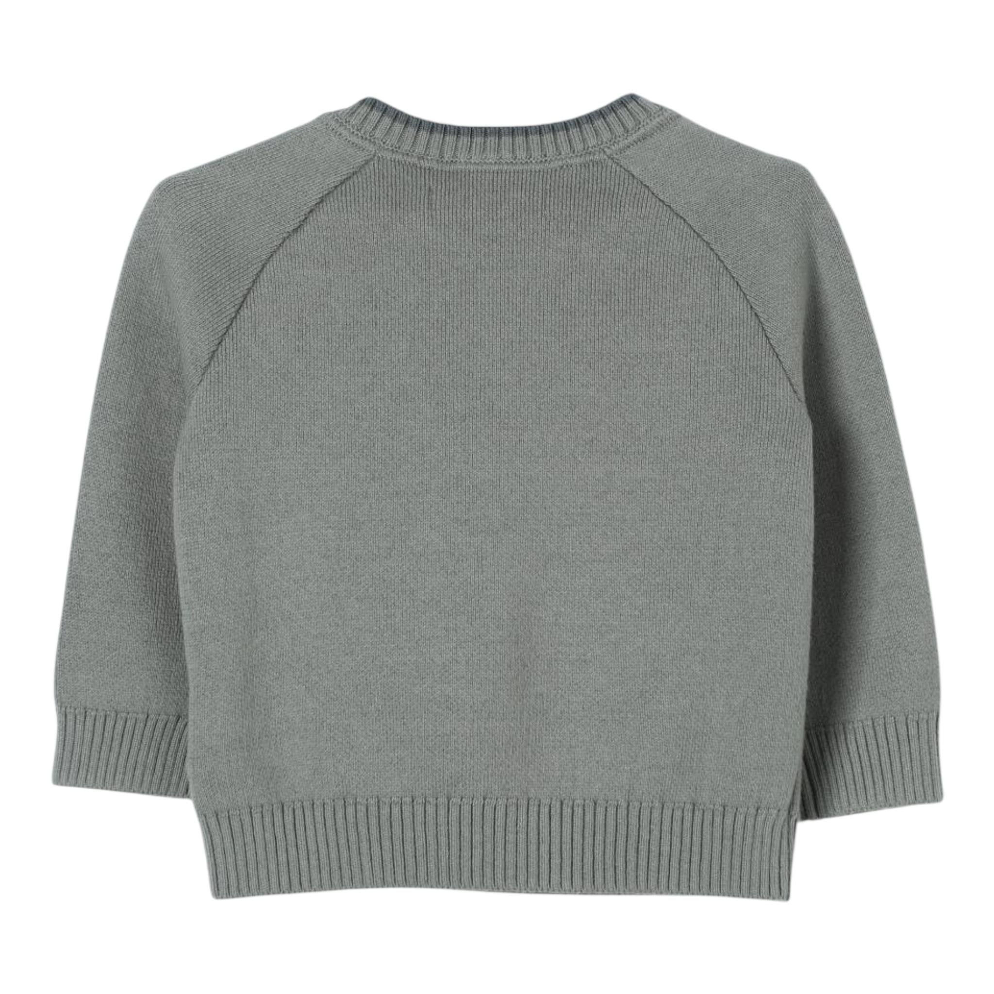 CALVIN KLEIN maglia tinta unita girocollo con stampa Verde per Neonato IN0IN00205X VERDE CALVIN KLEIN 