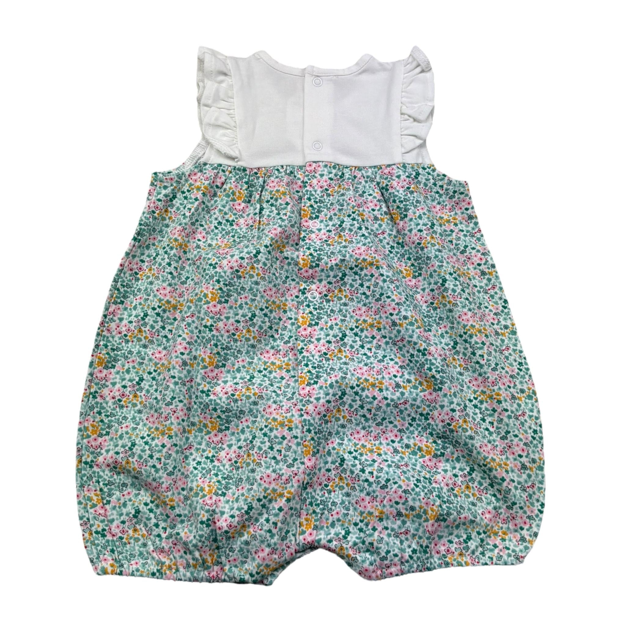 Mayoral Set 2 Pagliaccetti Bicolore per Neonata 1749 BIANCO/VERDE MAYORAL 