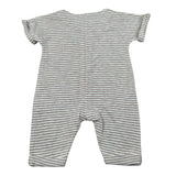 Lalalu' Pagliaccetto Bicolroe con Fantasia A Righe per Neonata TML4P BIANCO LALALU' 