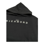 John Richmond Felpa Chiusa con Cappuccio Tinta Unita per Bambino RBP26003FE NERO JOHN RICHMOND 