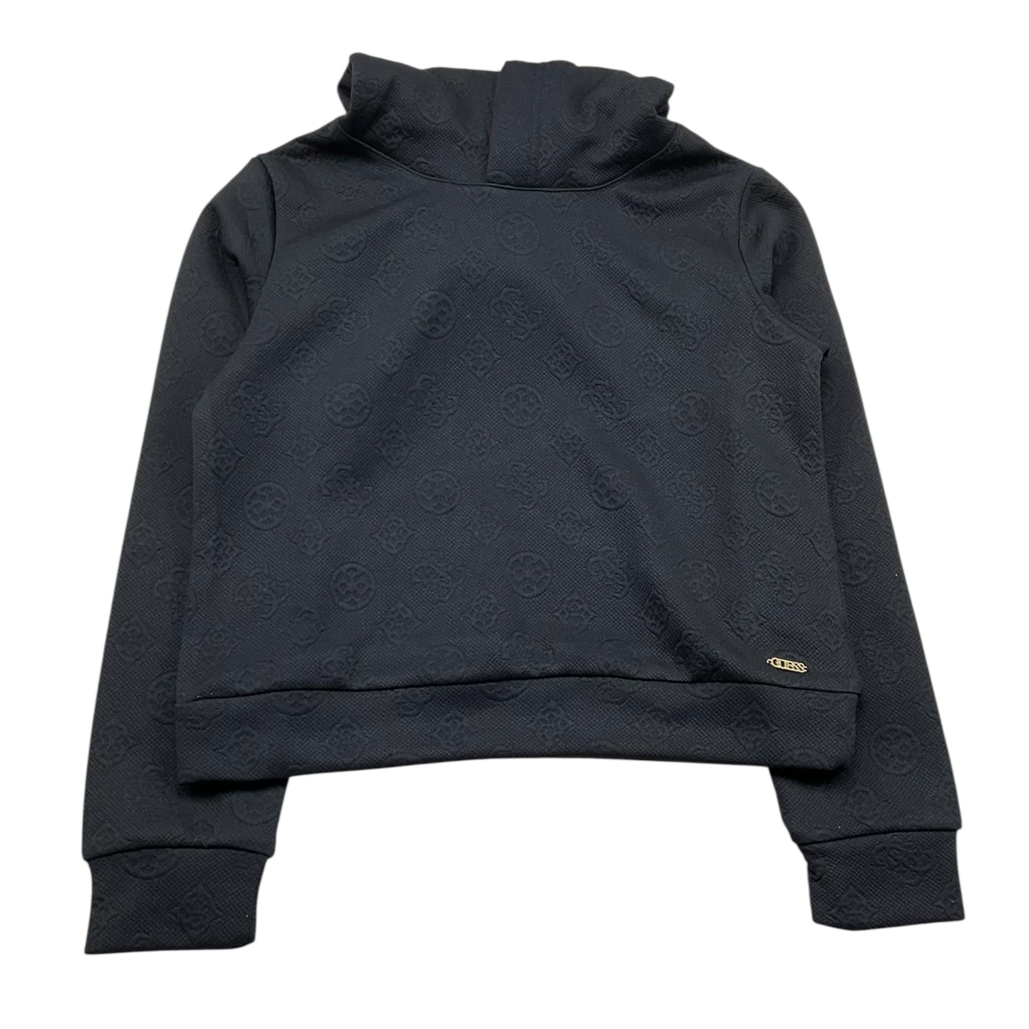 Guess Felpa Chiusa con Cappuccio Tinta Unita per Bambina J5RQ22KCHR2 NERO GUESS 