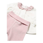 MAYORAL completo 2pz maglia-ghettina bicolore Bianco/rosa per Neonata 2501 BIANCO/ROSA MAYORAL 